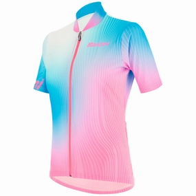 Santini Terra women jersey - Light blue