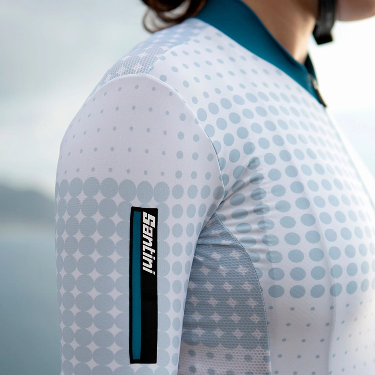 Santini Tono Sfera women jersey - Silver