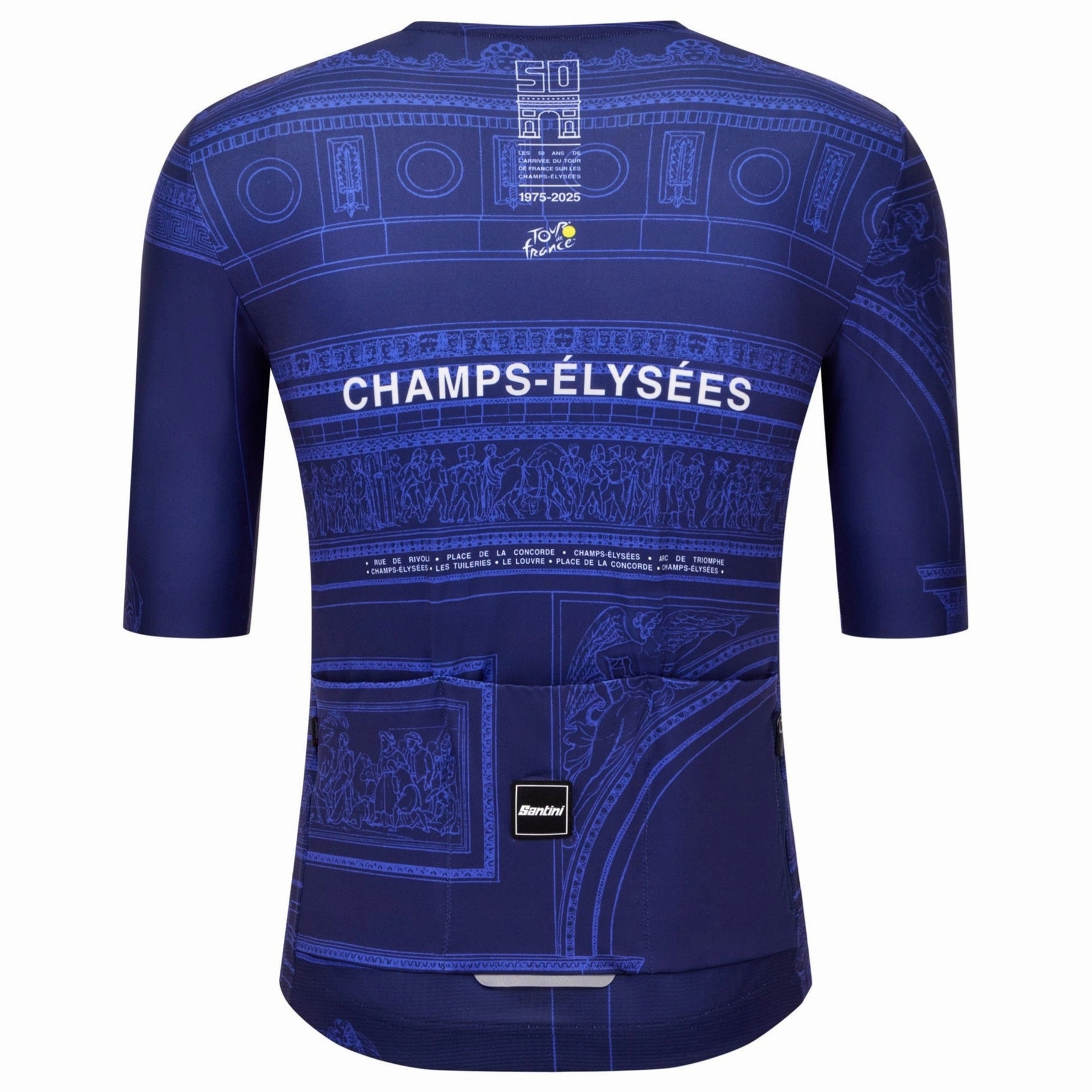Santini Tour de France Arc de Triomphe jersey - Blue