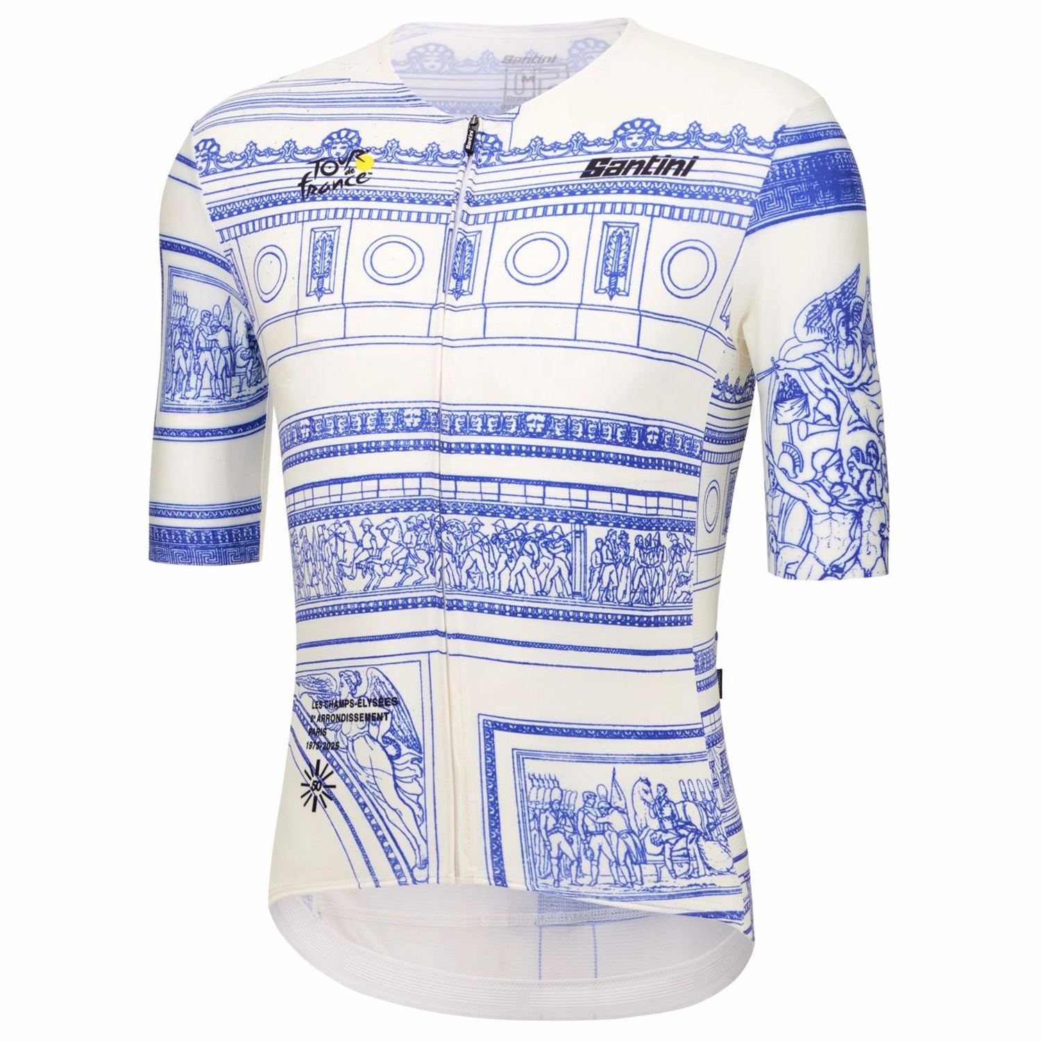 Santini Tour de France Arc de Triomphe jersey - White