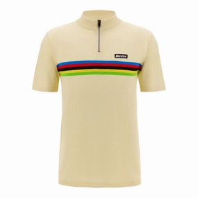 Santini UCI World Champion Polo - White
