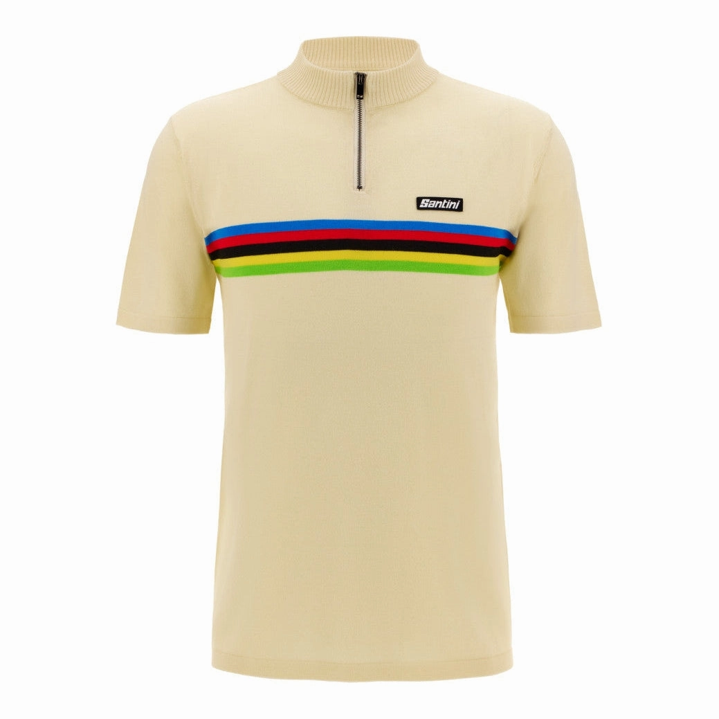 Santini UCI World Champion Polo - White