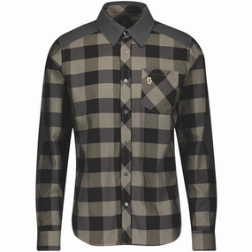 Scott Trail Flow Check Shirt - Brown
