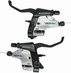 Shimano Acera ST-M390 3 x 9 Speed Shifter / Brake Set - Silver