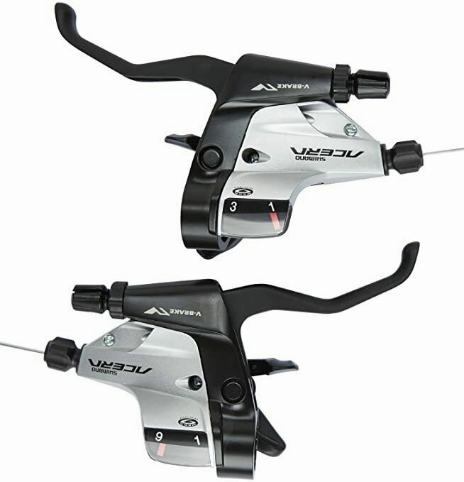 Shimano Acera ST-M390 3 x 9 Speed Shifter / Brake Set - Silver