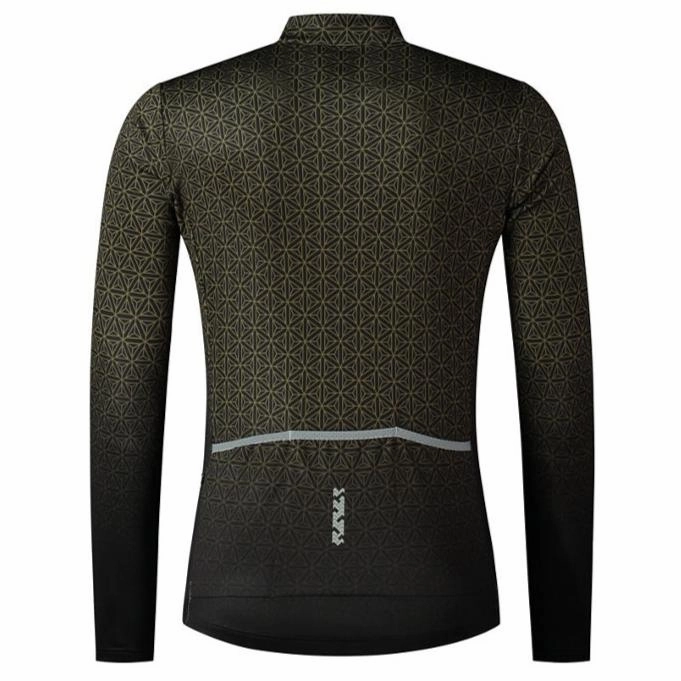 Shimano Vertex Printed long sleeve jersey - Black green