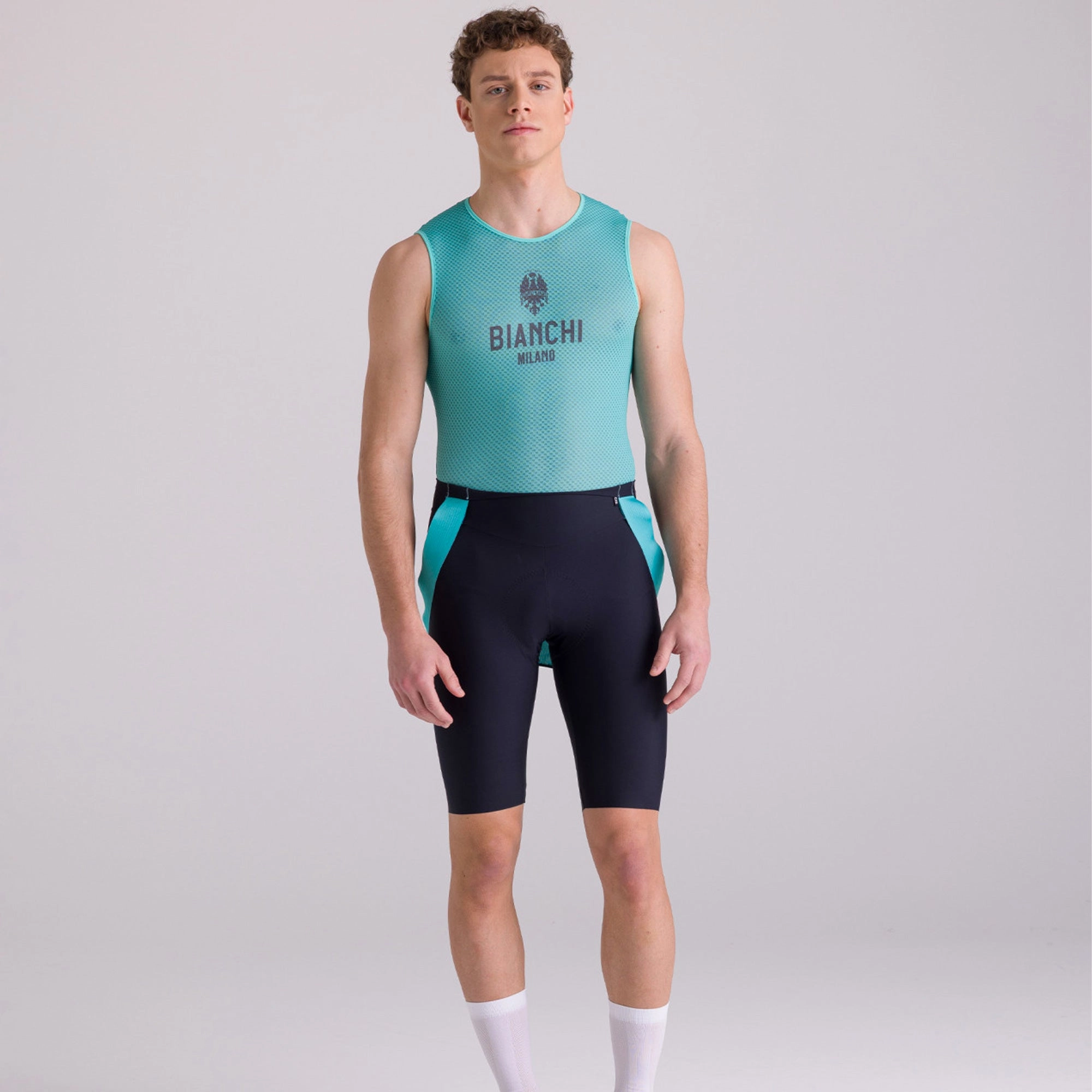Sleeveless undershirt Bianchi Milano Core - Celeste