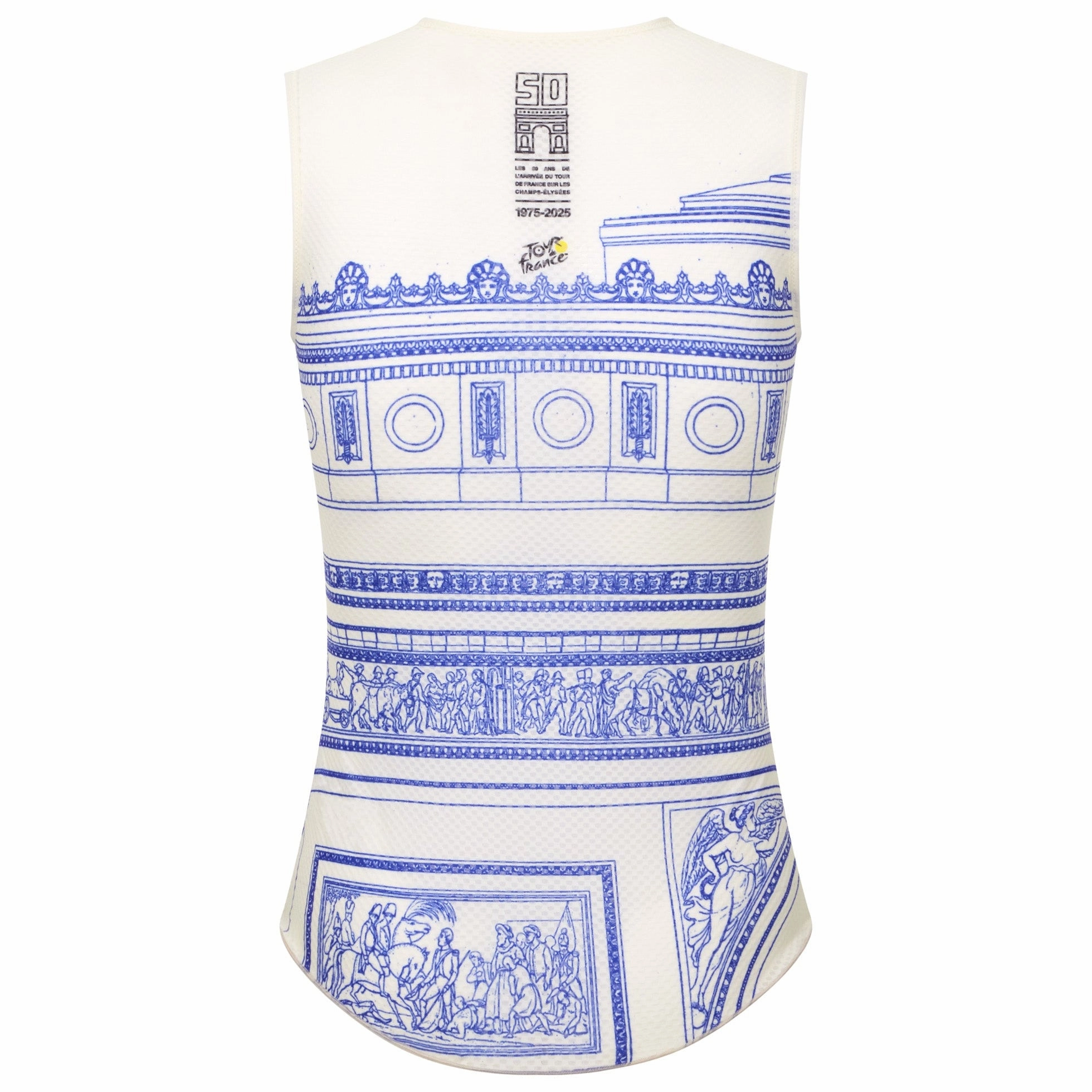 Sleeveless undershirt Santini Tour de France - Arc de Triomphe