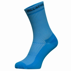 Socks All4cycling 15 cm - Light blue