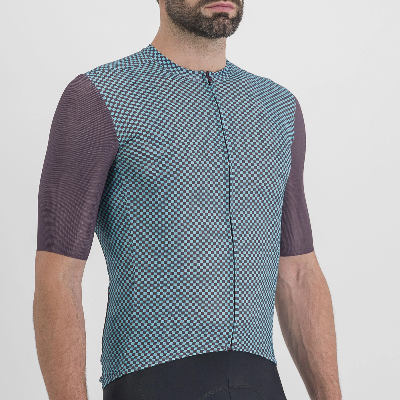 Sportful Checkmate jersey - Light blue