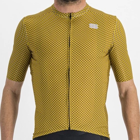 Sportful Checkmate jersey - Yellow violet