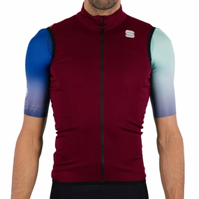 Sportful Fiandre Light Norain wind vest - Bordeaux