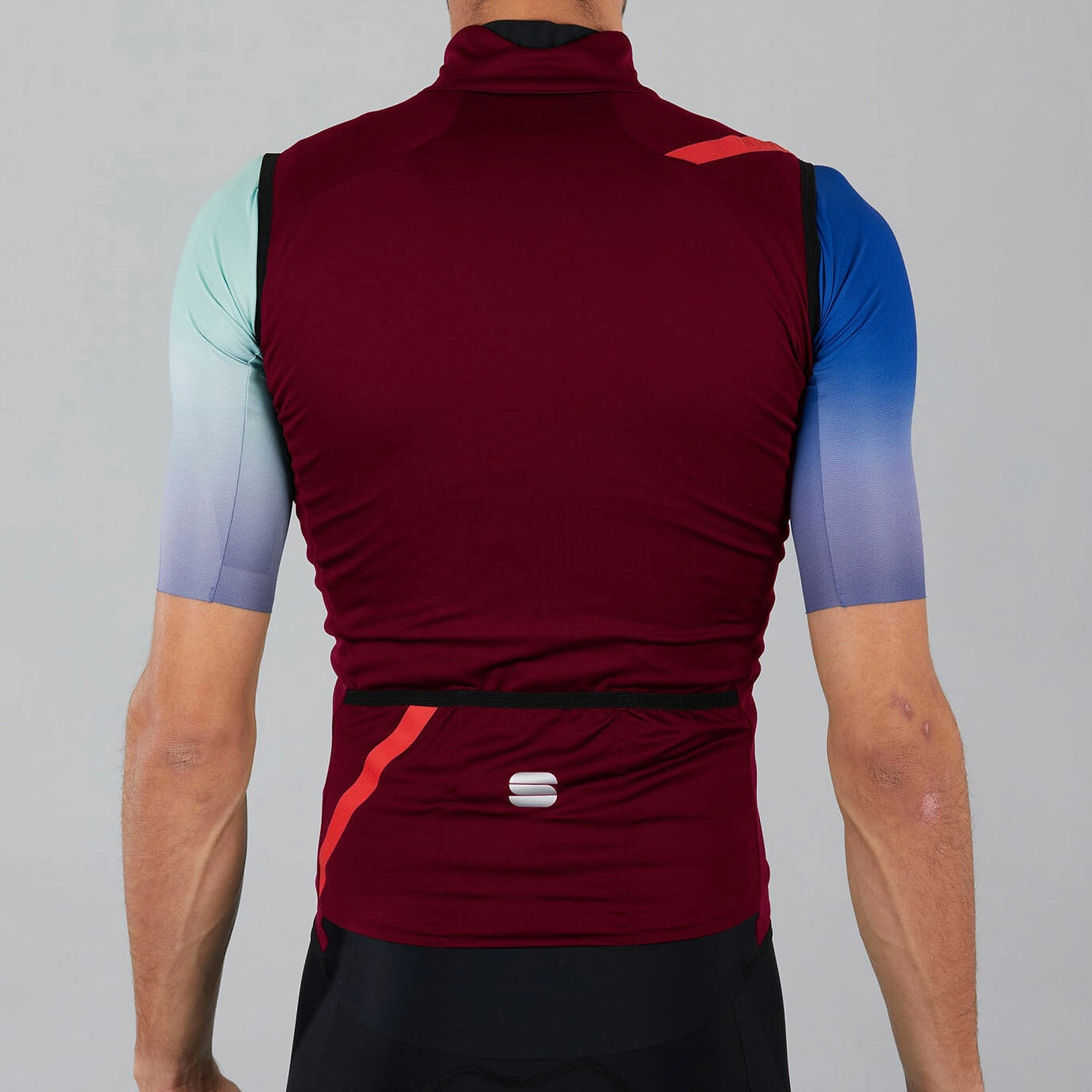 Sportful Fiandre Light Norain wind vest - Bordeaux