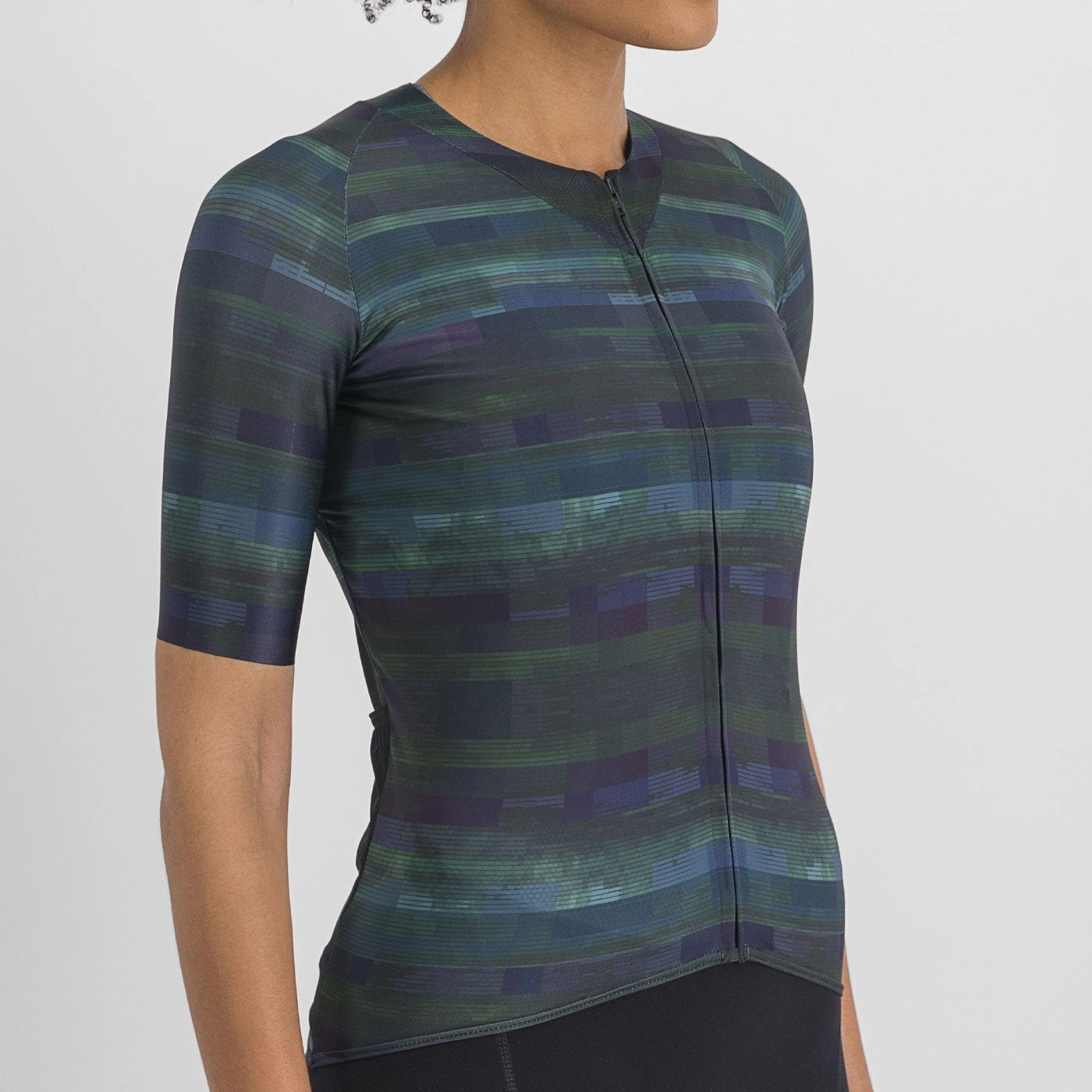 Sportful Glitch Bomber woman jersey - Black