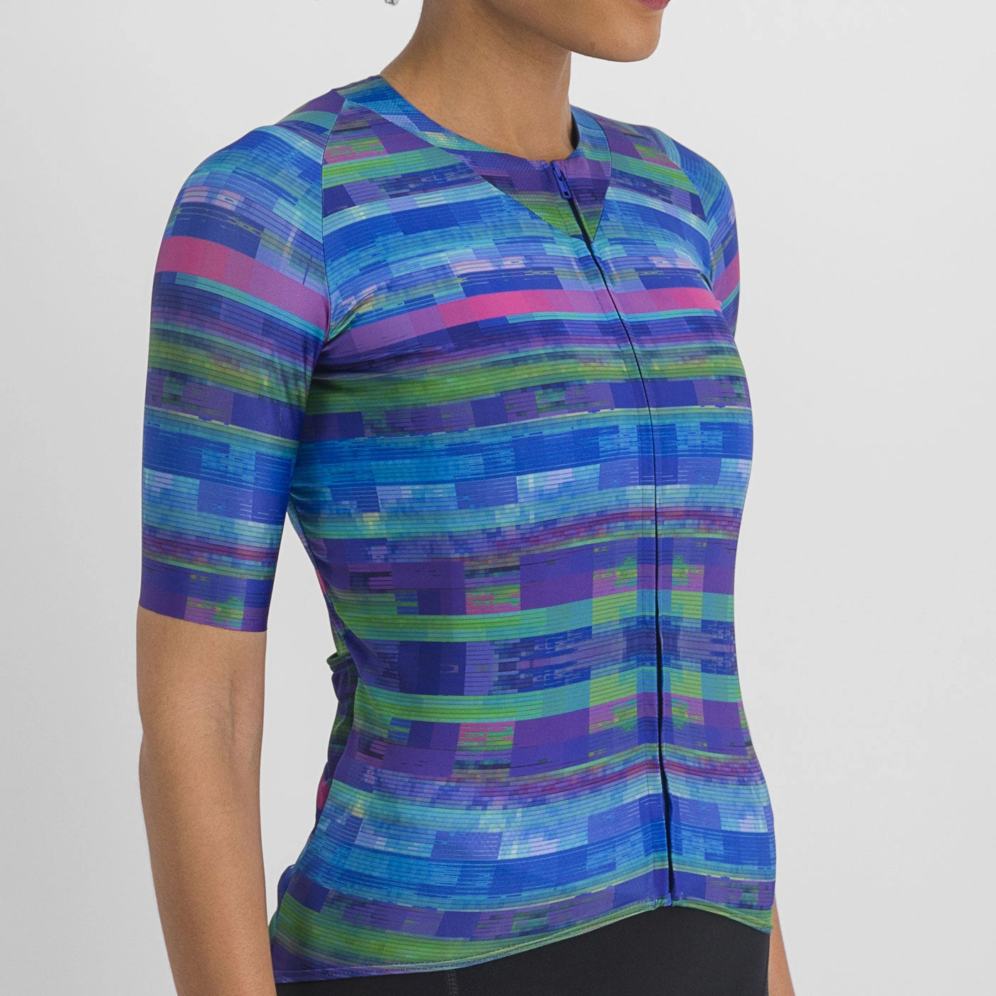 Sportful Glitch Bomber woman jersey - Blue