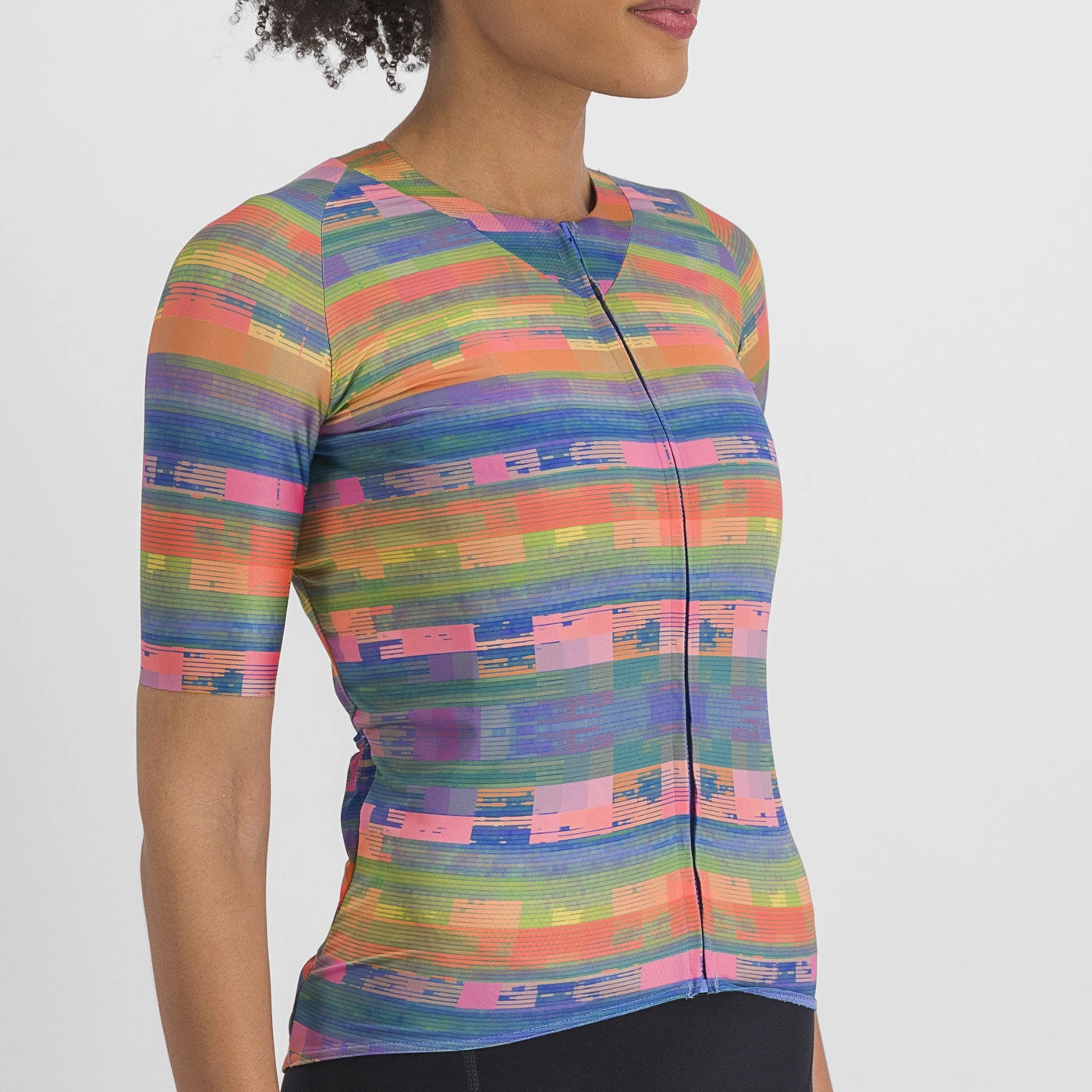 Sportful Glitch Bomber woman jersey - Orange