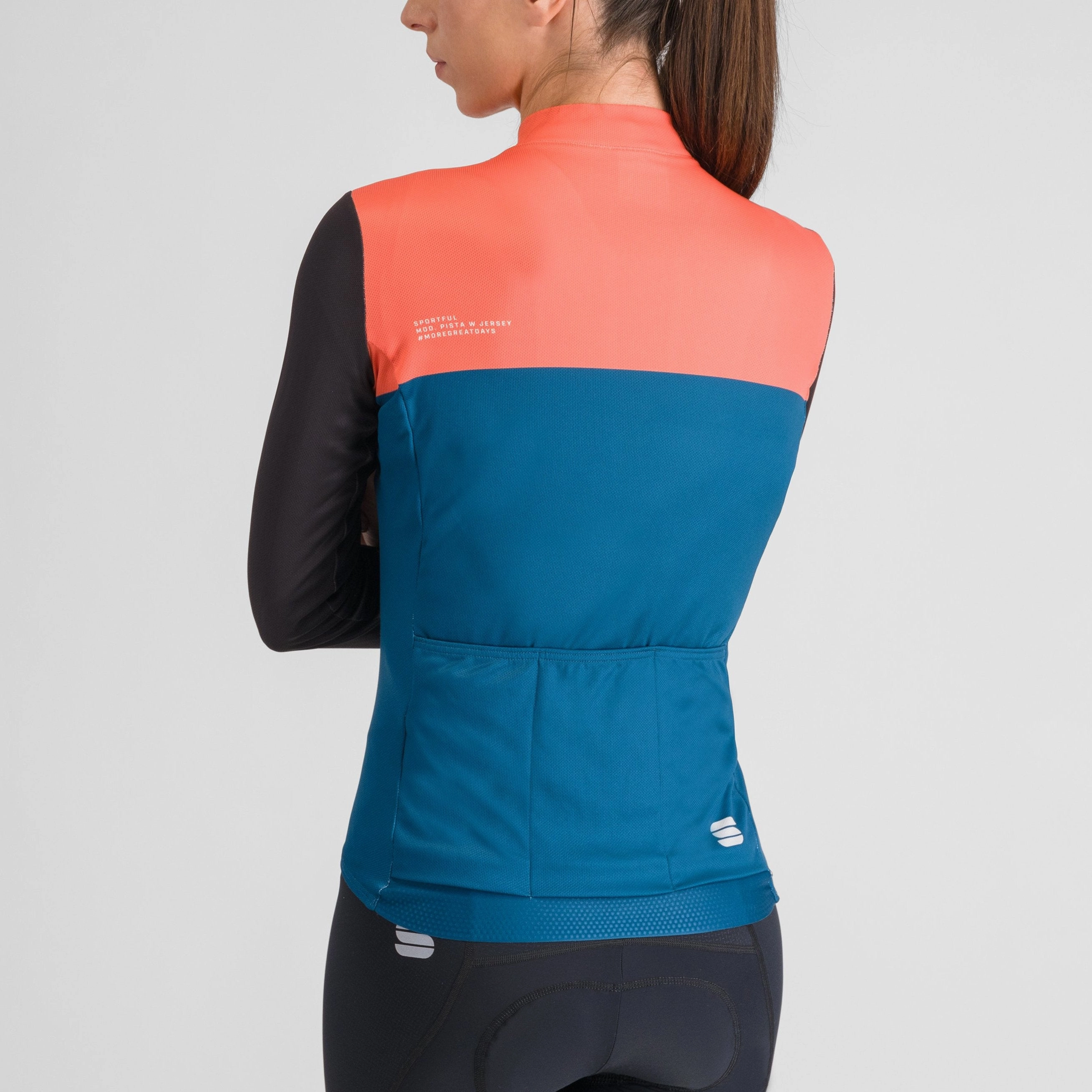 Sportful Pista woman long sleeve jersey - Blue