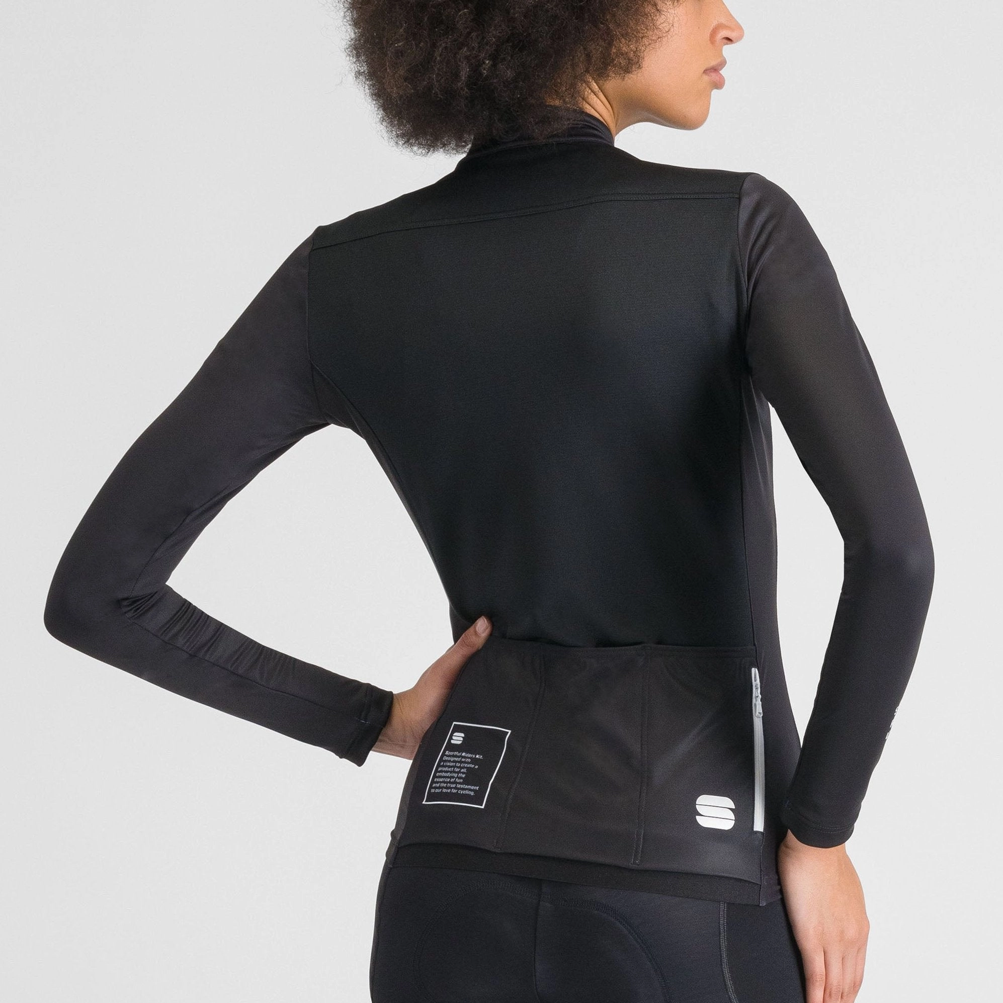 Sportful Srk woman long sleeve jersey - Black