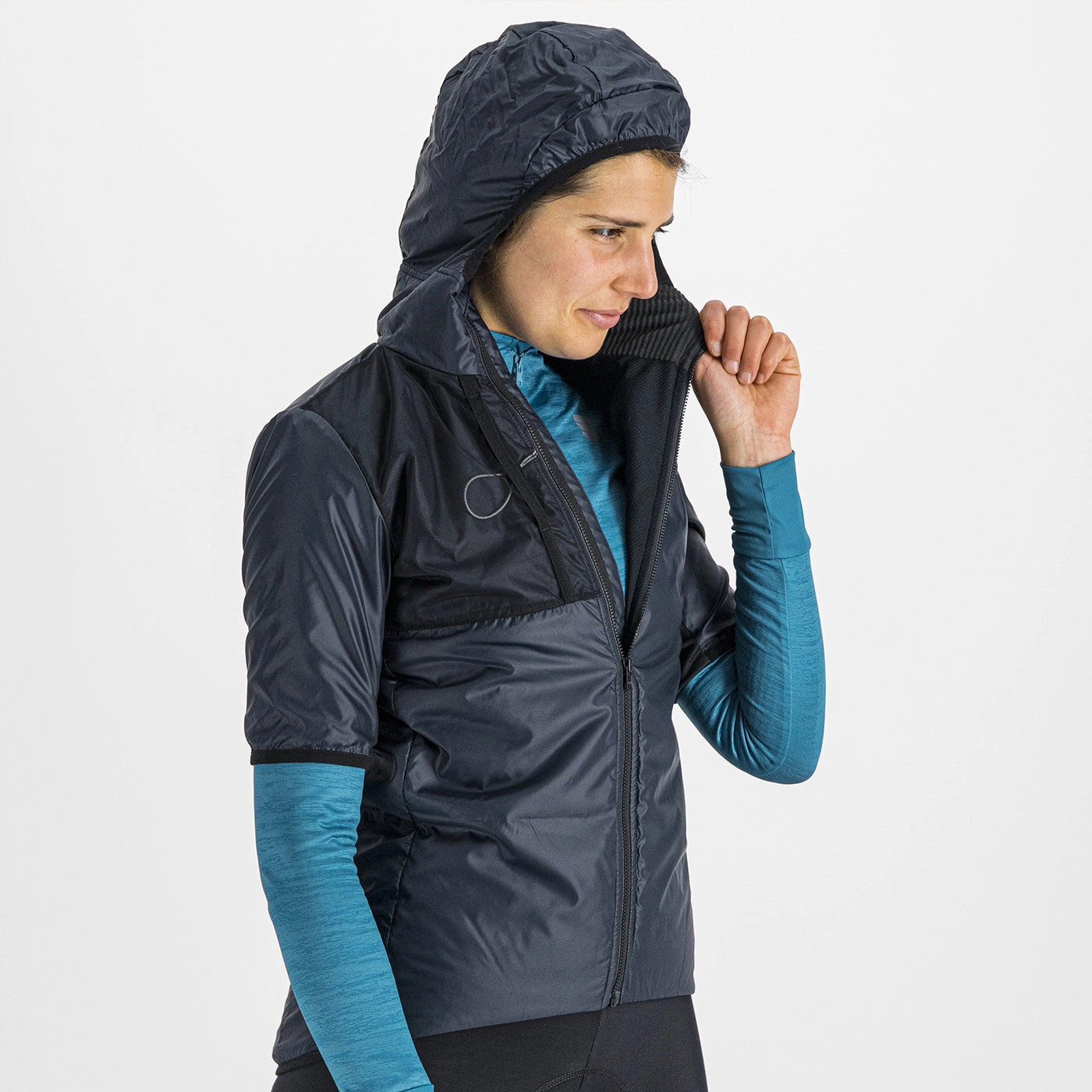 Sportful Supergiara Puffy women jersey - Dark blue