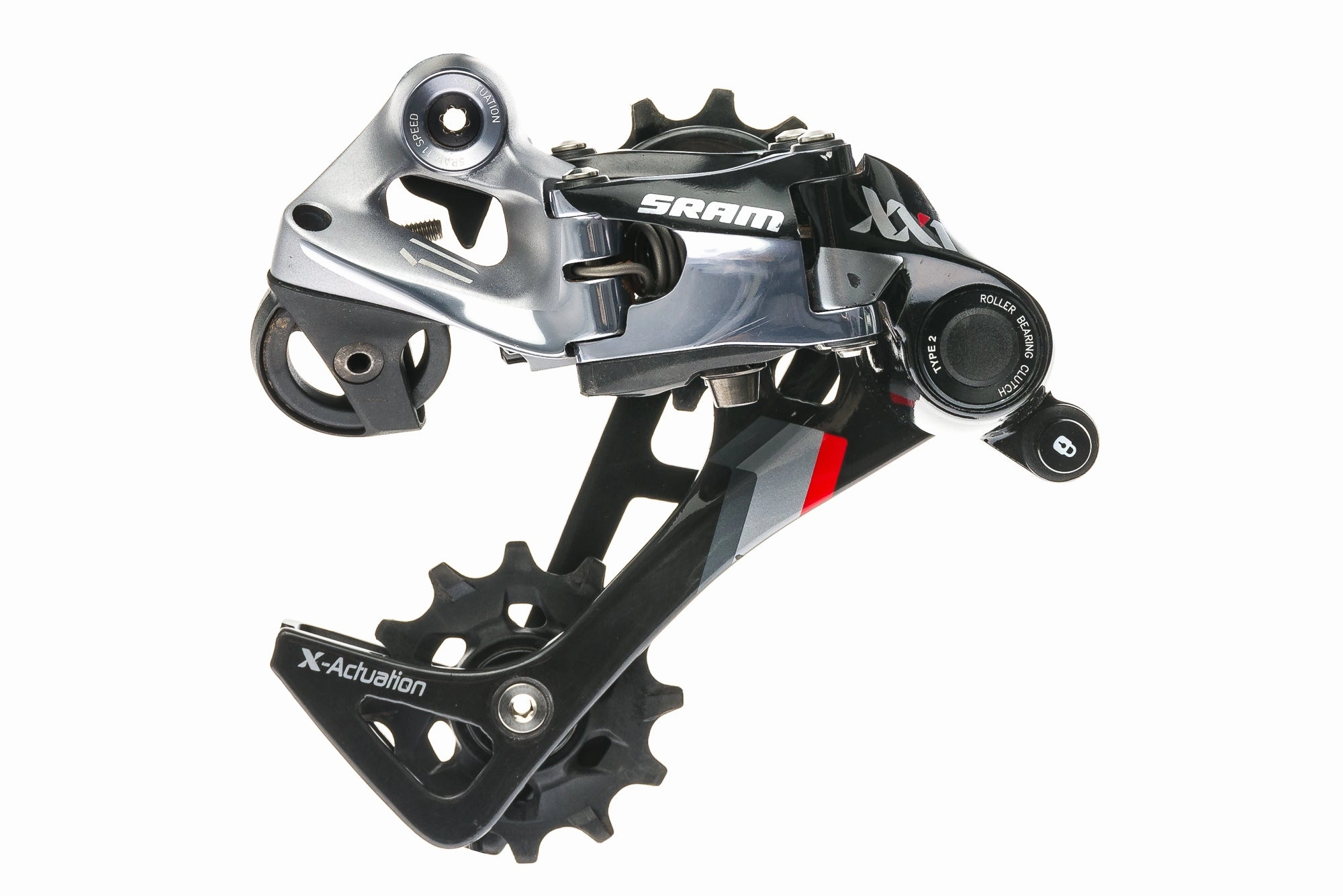 SRAM XX1 Rear Derailleur 11 Speed Long Cage Type 2 Black/Silver