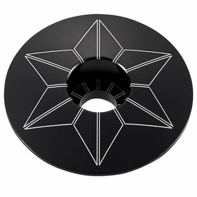 Supacaz Star Capz Anodized wagon whell - Black