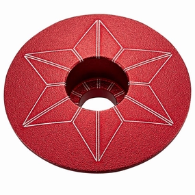 Supacaz Star Capz Anodized wagon whell - Red