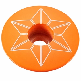 Supacaz Star Capz Powder Coated wagon whell - Orange