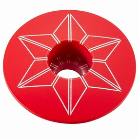 Supacaz Star Capz Powder Coated wagon whell - Red