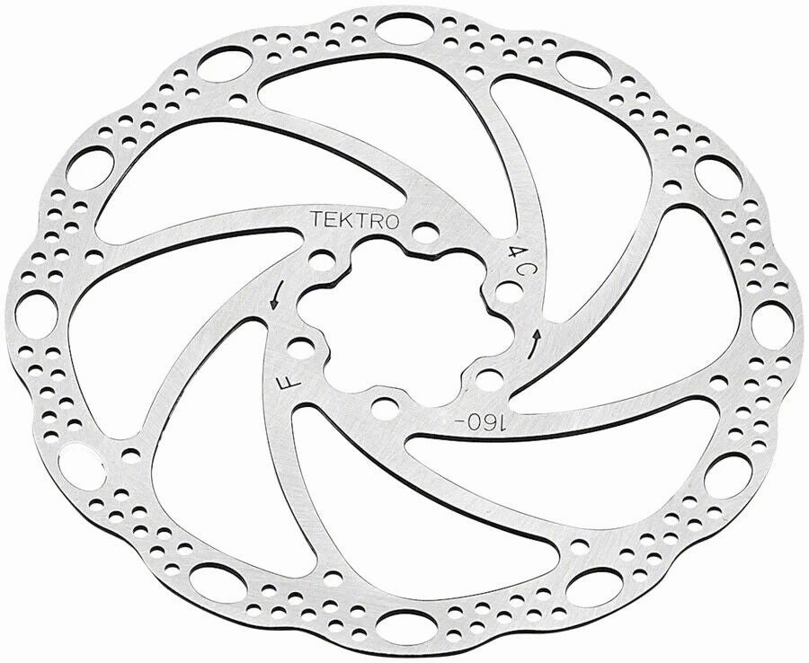 Tektro TR-22 Wave Rotor - 160mm - 6 Bolt - Silver