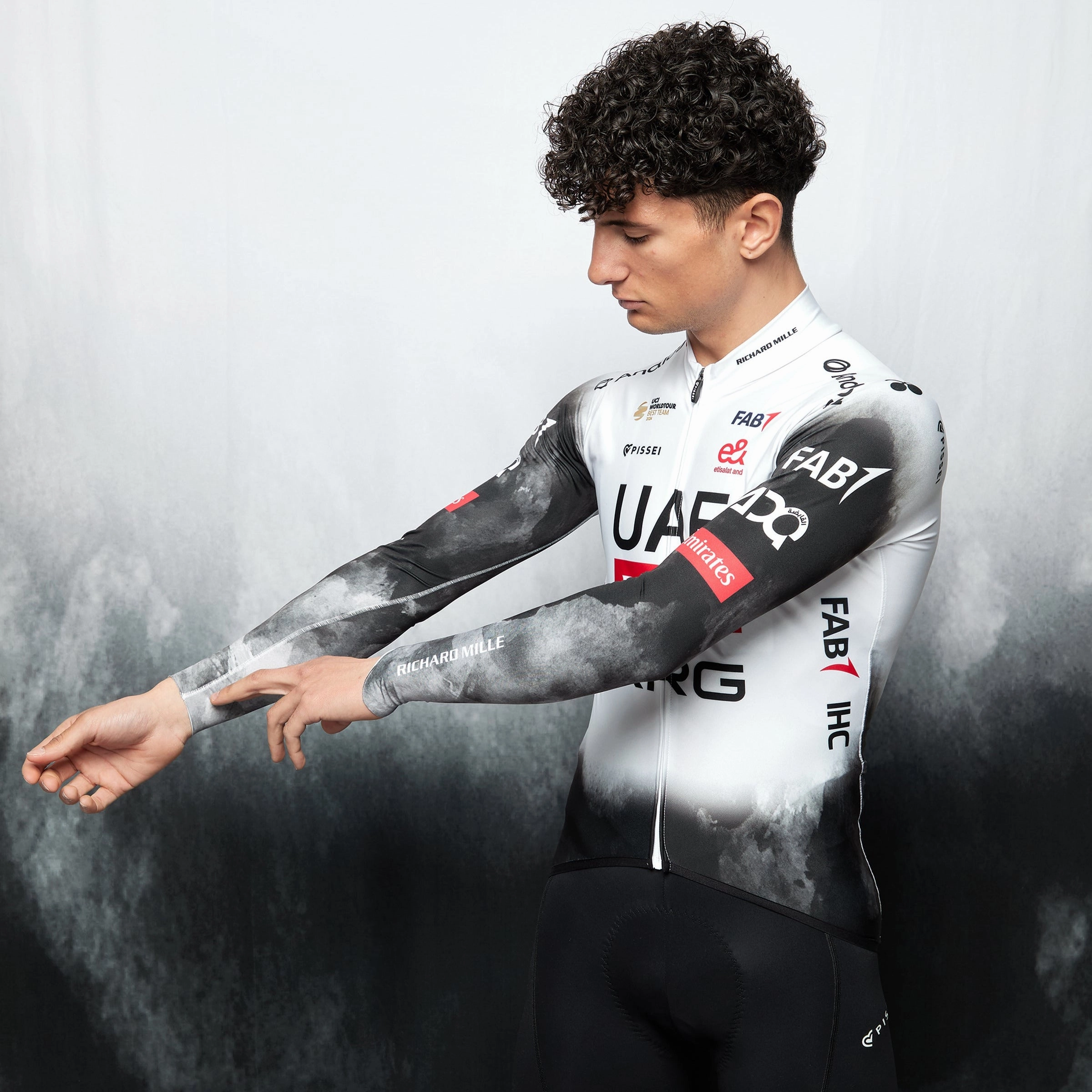 UAE Team Emirates 2025 Primapelle Pissei long sleeve jersey