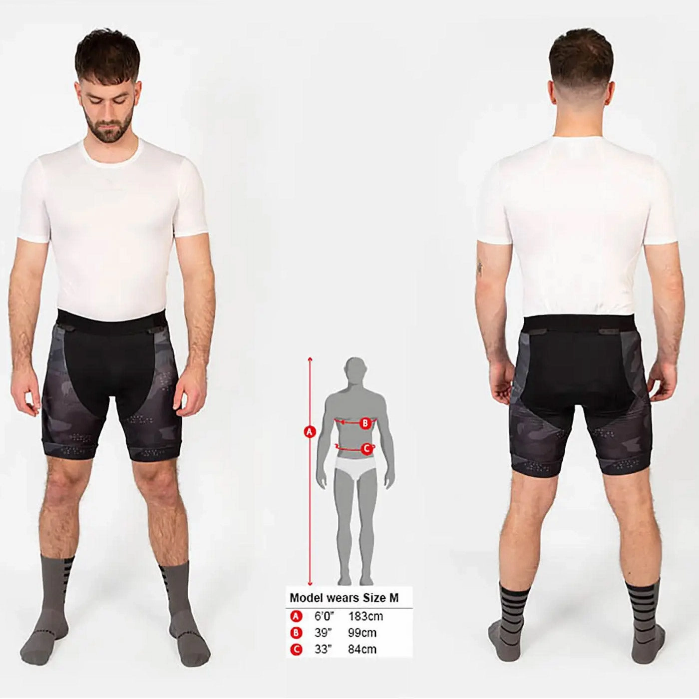 Under Short Endura Single Track Liner Camo - Black