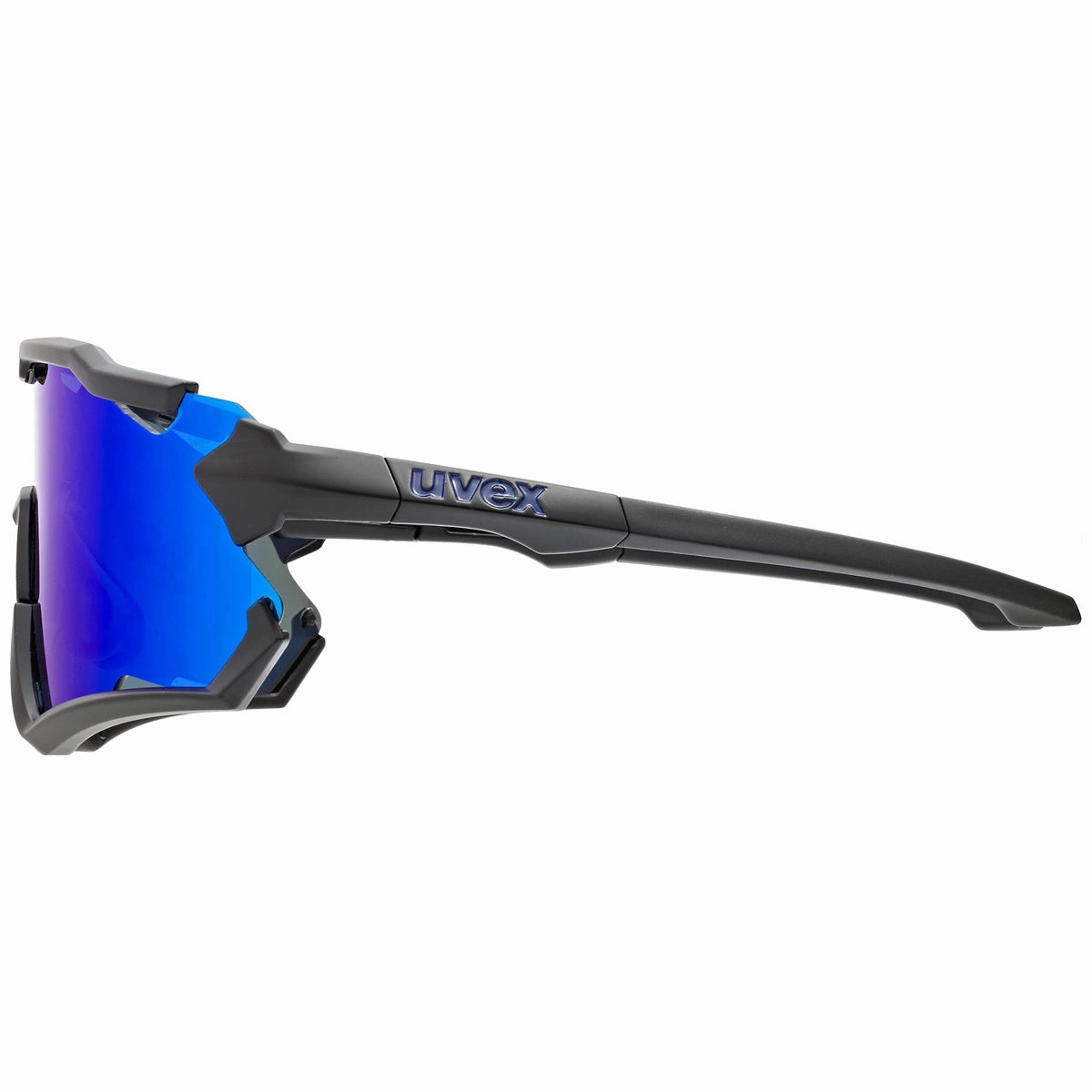 Uvex Sportstyle 228 glasses - Black PC mirror blue