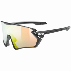 Uvex Sportstyle 231 V glasses - Black mat Variomatic red