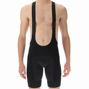 UYN Ridemiles bib shorts - Black orange