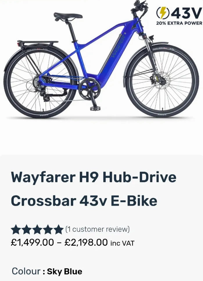 WISPER Wayfarer h9 hub 2023