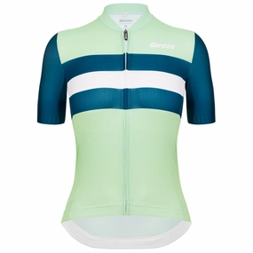 Women's jersey Santini Eco Sleek Bengal - Light Green