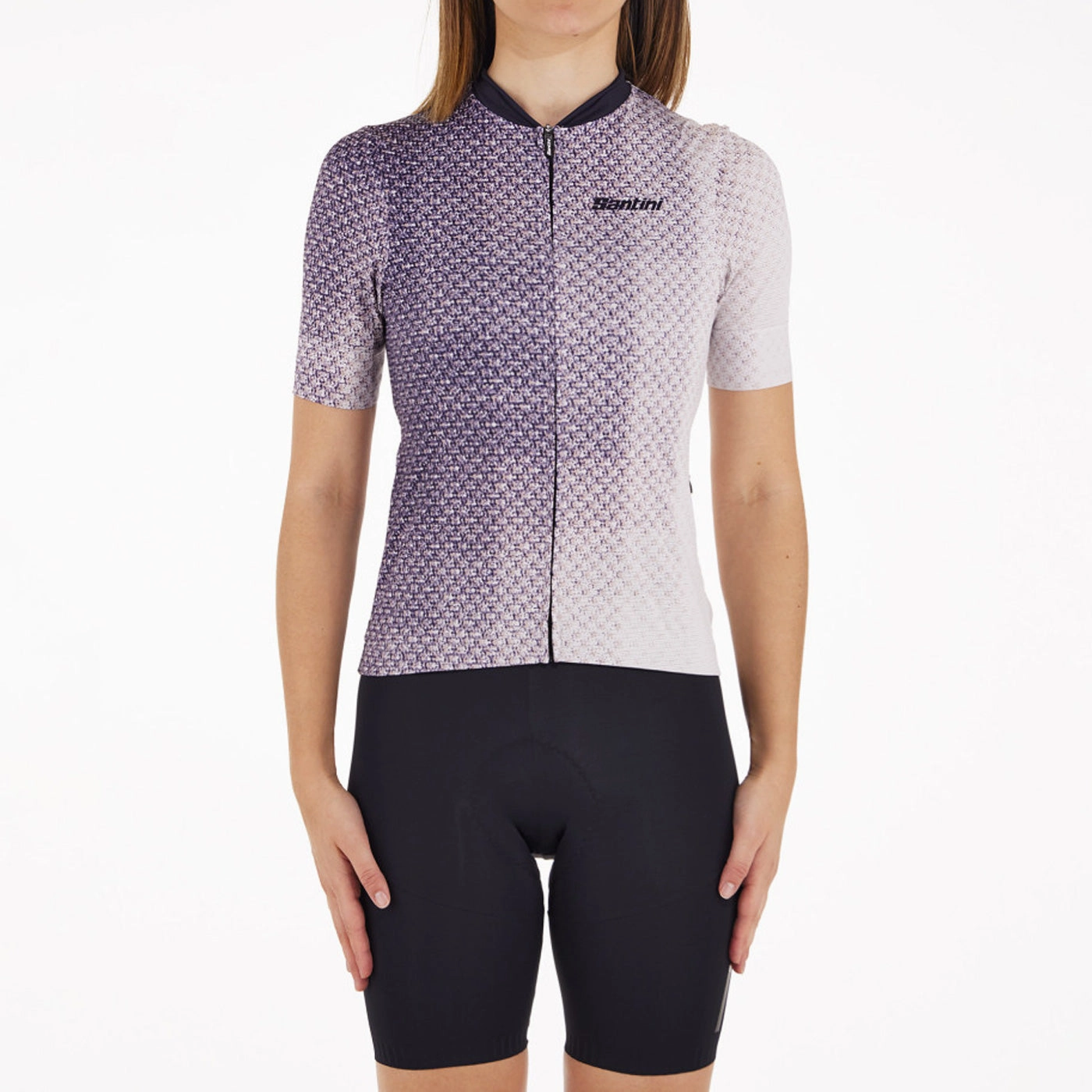 Women's jersey Santini Paws Shape - Black
