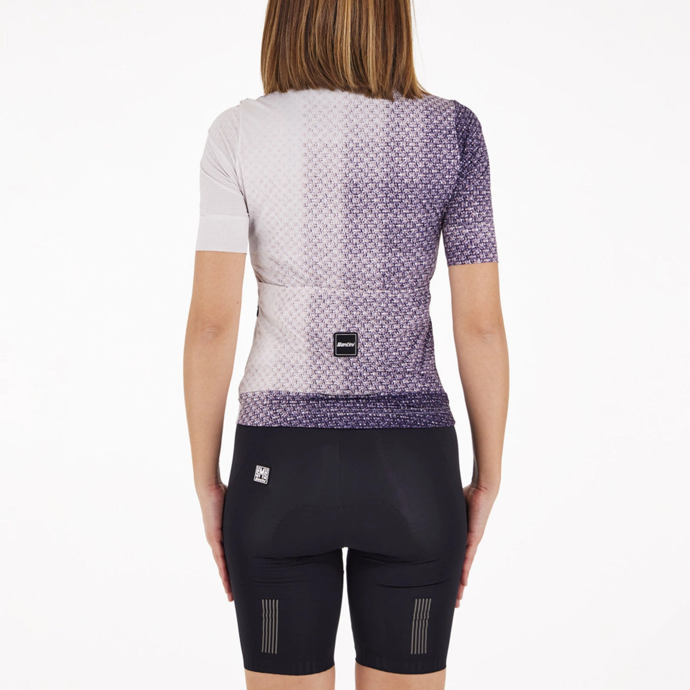 Women's jersey Santini Paws Shape - Black