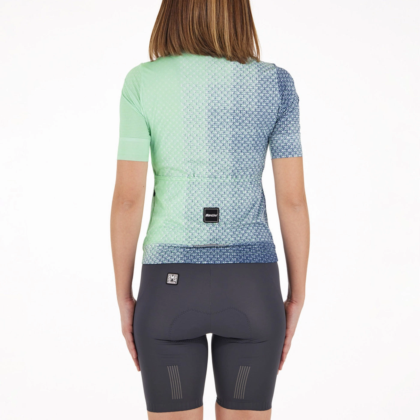 Women's jersey Santini Paws Shape - Green