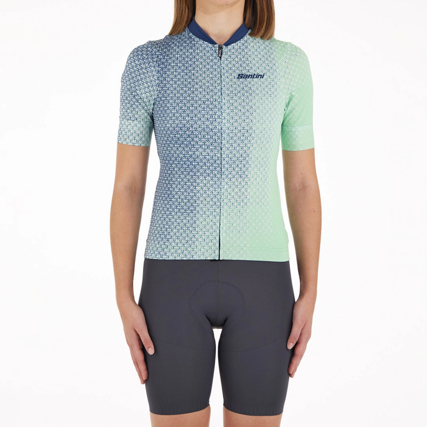 Women's jersey Santini Paws Shape - Green