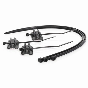 XLC 3 Piece Self-Adhesive Cycle Cable Guide Set - Black